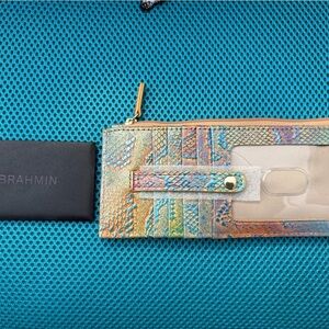 Brahmin Vibrant Textured Card Wallet
